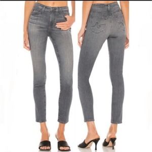 Adriano Goldschmied The Stevie Slim Straight Leg Grey Jeans Size 28 R AG